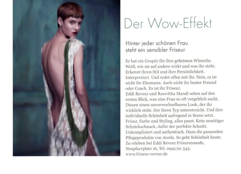 Artikel über eddi revesz Frisurenmode in Regensburg & genießen, Winter 2014